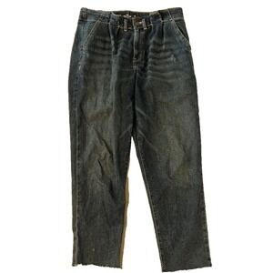 Hollister‎ Jeans Womens 11 Ultra High Rise Mom Vintage Stretch Dark Wash Denim
